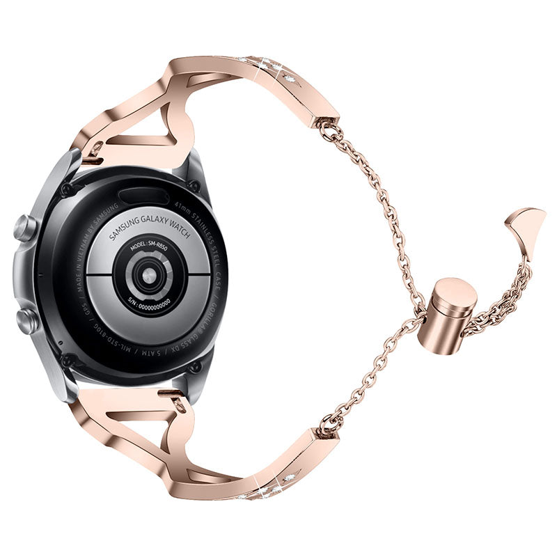Hollow Out Rhinestone Decor 304 Stainless Steel Smart Watch Band Women Slide Bracelet for Samsung Gear S3 Classic S3 Frontier Hollow Out Rhinestone Decor 304 Stainless Steel Smart Watch Band Women Slide Bracelet for Samsung Gear S3 Classic S3 Frontier
